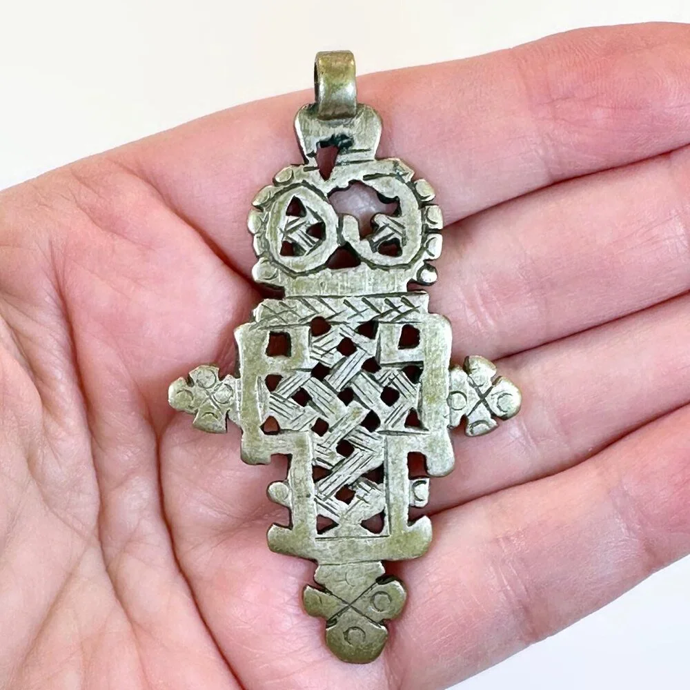 Vintage, Cross, Ethiopian, Tuareg Tribe, North Africa, Coptic Cross, Handcrafted